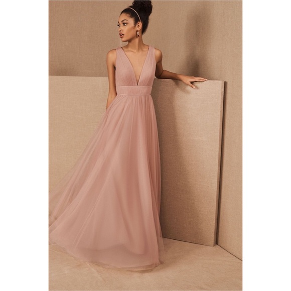 BHLDN Dresses & Skirts - BHLDN Jenny Yoo Collection for Anthropologie Sarita Dress, Pink, Size 10